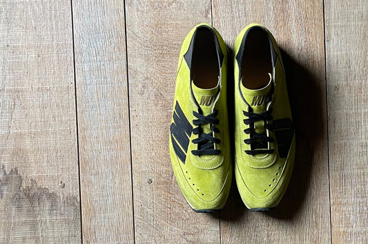 LIMITED EDITION ACID GREEN/BLACK - RUNNING MONK (vegetal tunned lining)