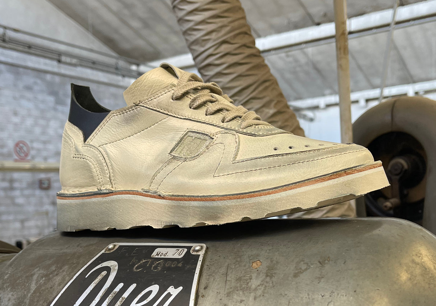 IDEAL MONK (vegetal tunned lining) Off White