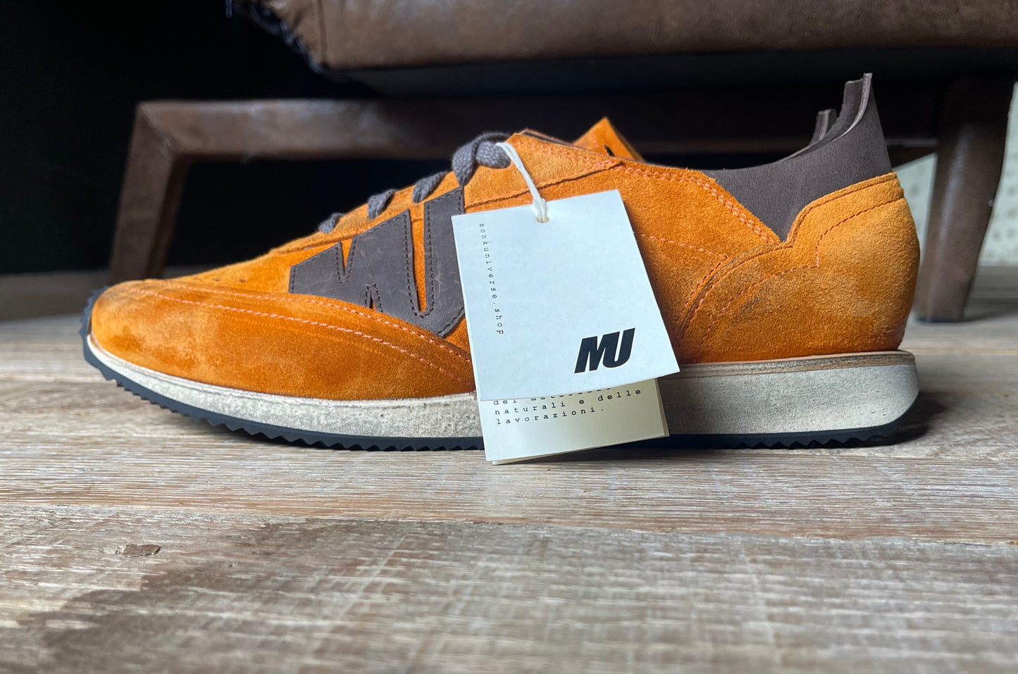 LIMITED EDITION MANDARIN/BROWN - RUNNING MONK (vegetal tunned lining)